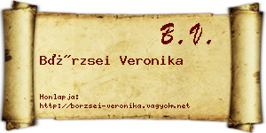 Börzsei Veronika névjegykártya